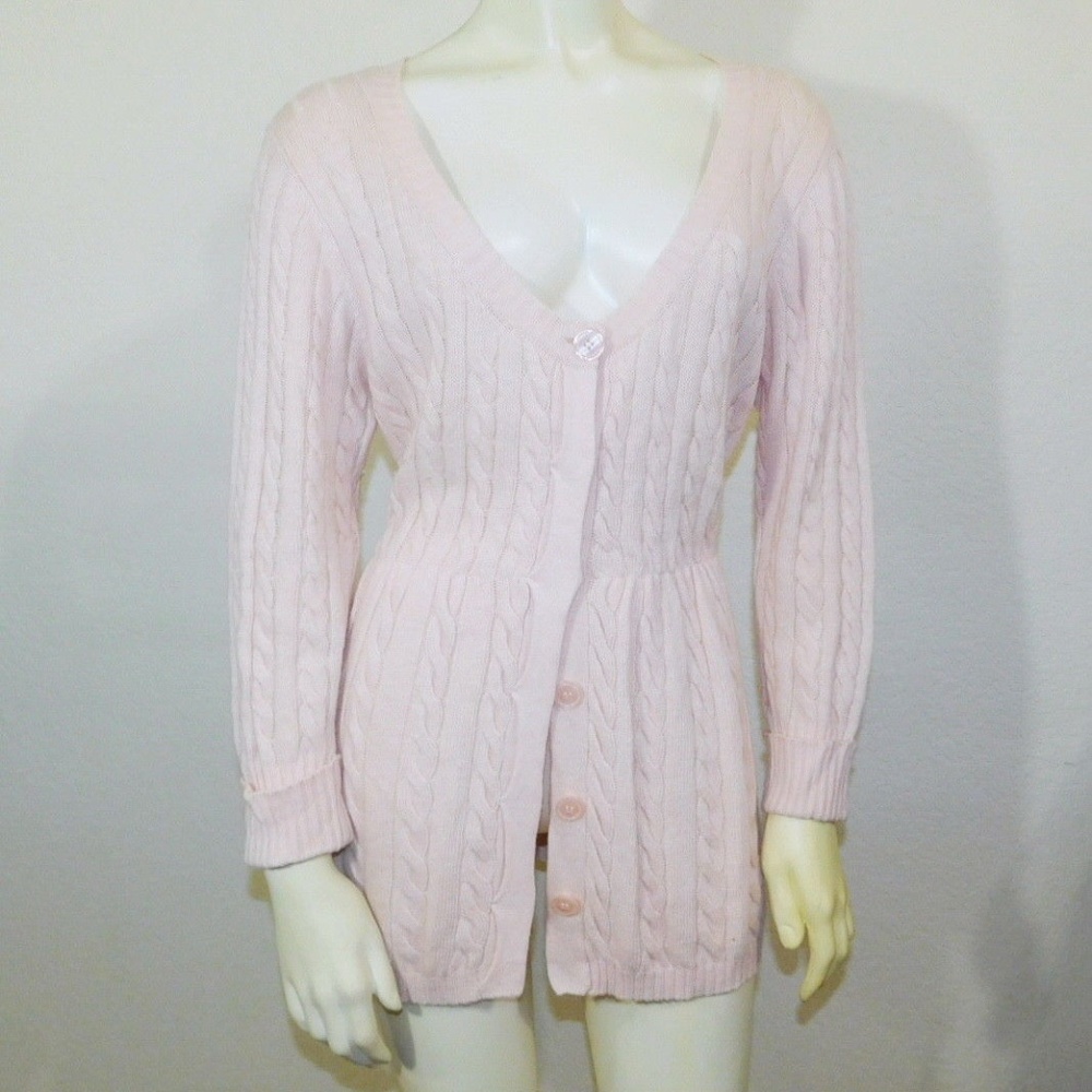 Medium Boston Proper Pink Sweater Soft Cashmere